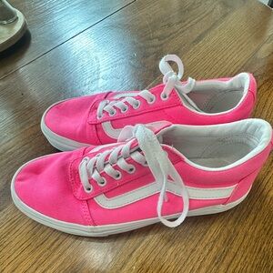 Womens pink vans, size 8 EUC
